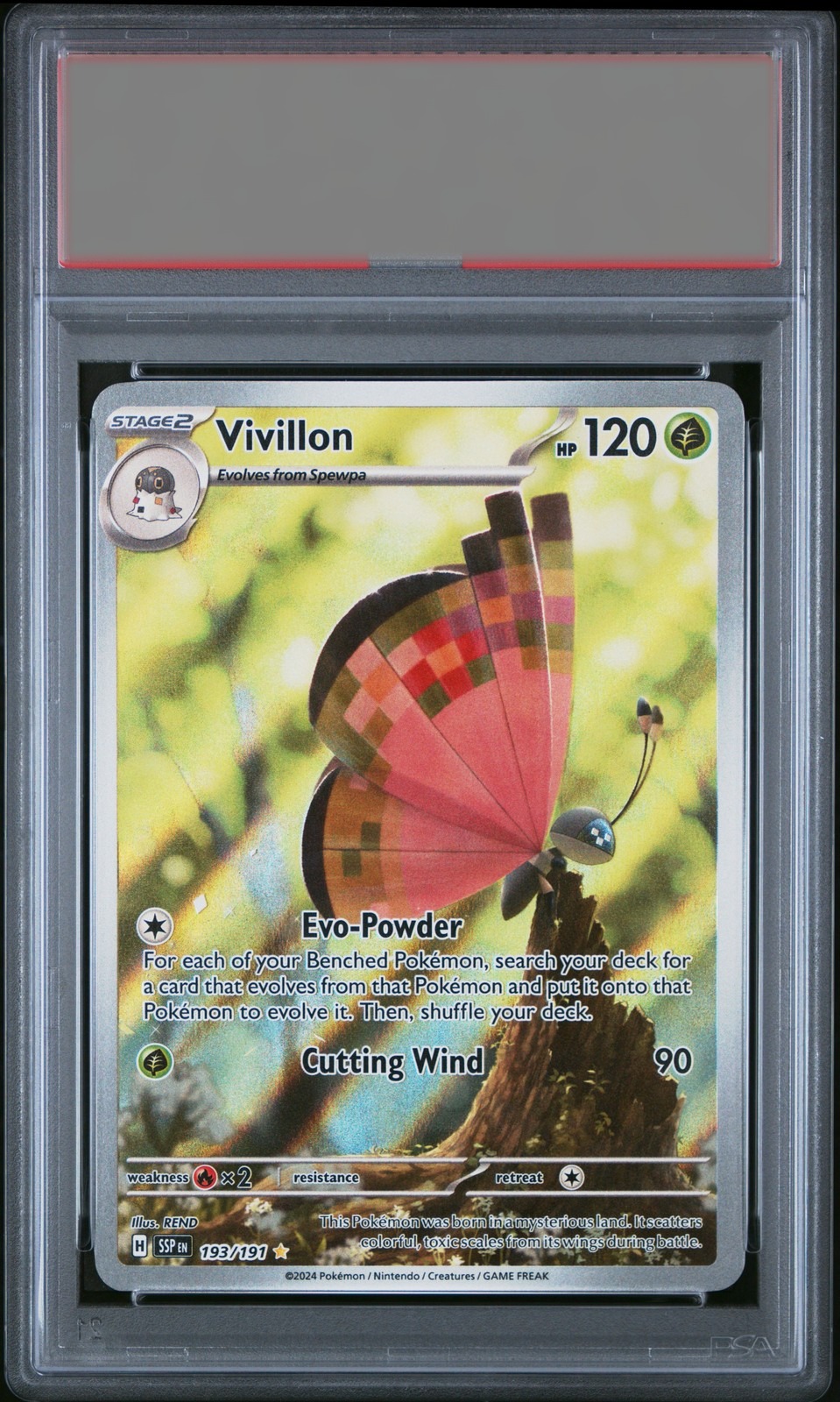 Vivillon · 2024 Ssp Surging Sparks — PSA 9
