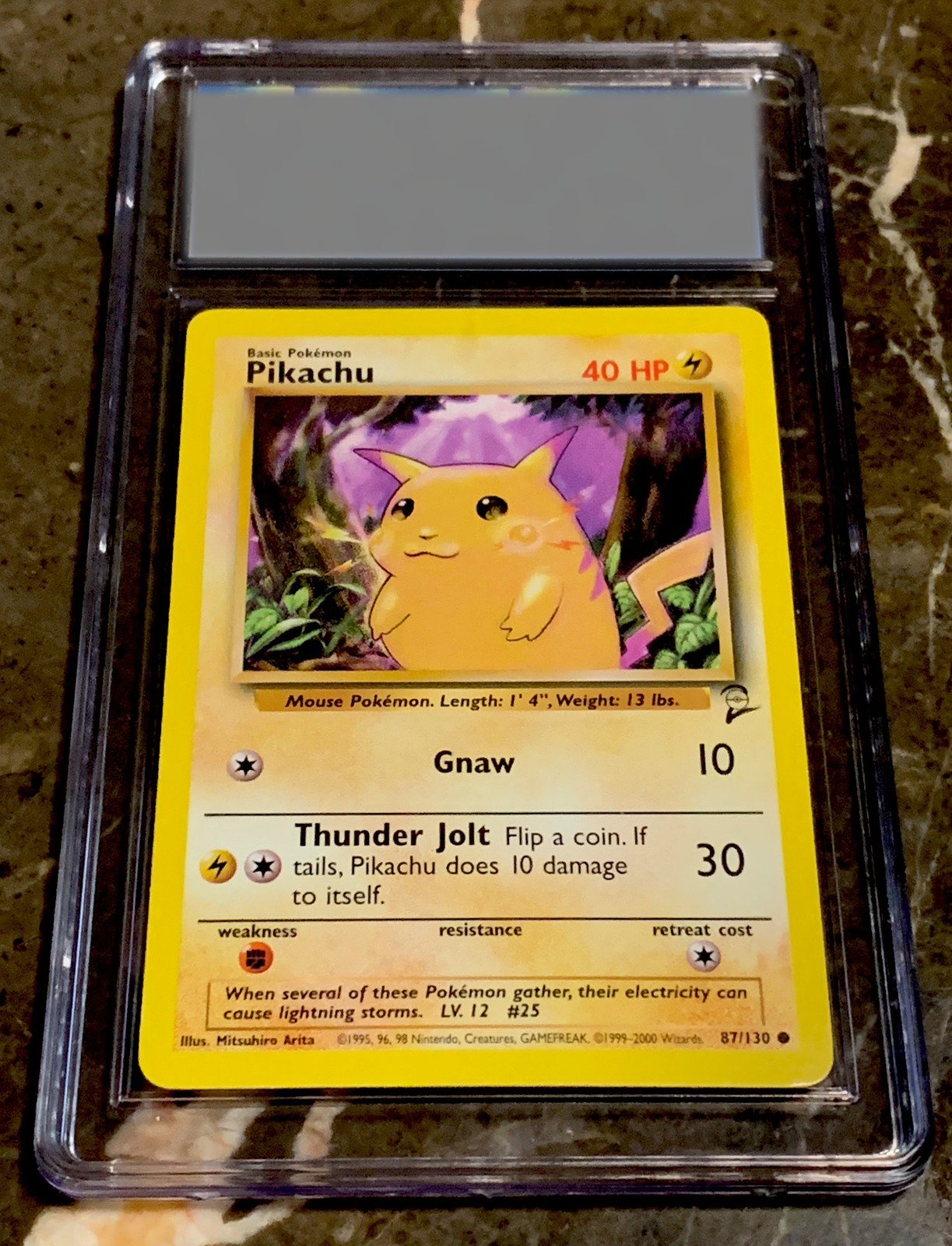 Pikachu · 1999 Base Set 2 Pikachu — CGC 9