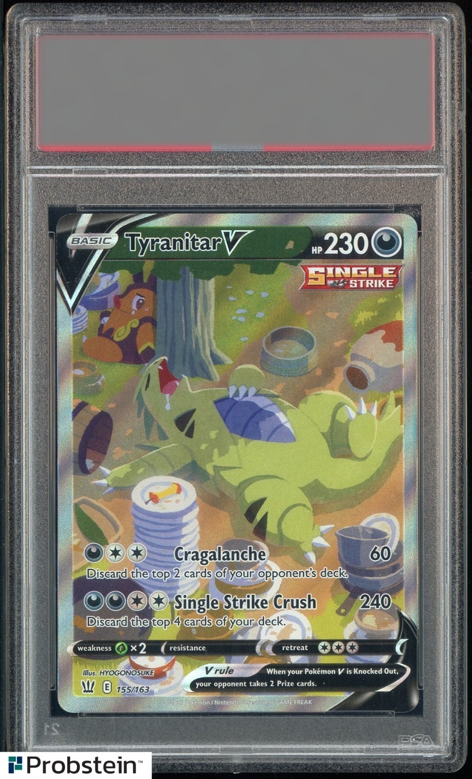 Tyranitar · 2021 Swsh Battle Styles — PSA 10