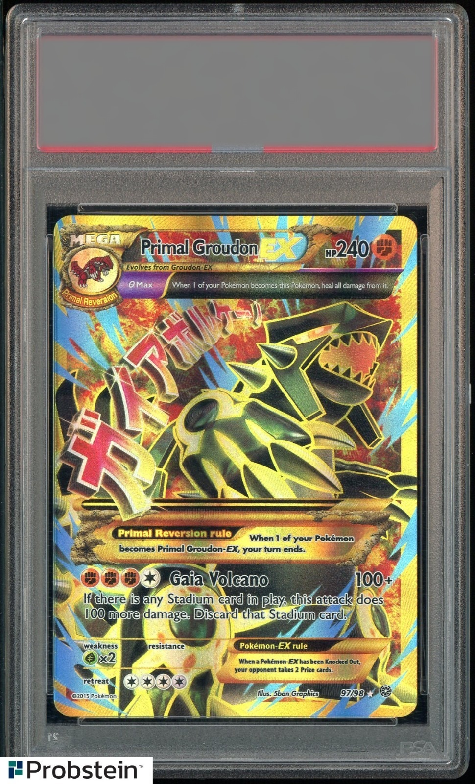 Groudon · 2015 Xy Ancient Origins Primal Groudon — PSA 10