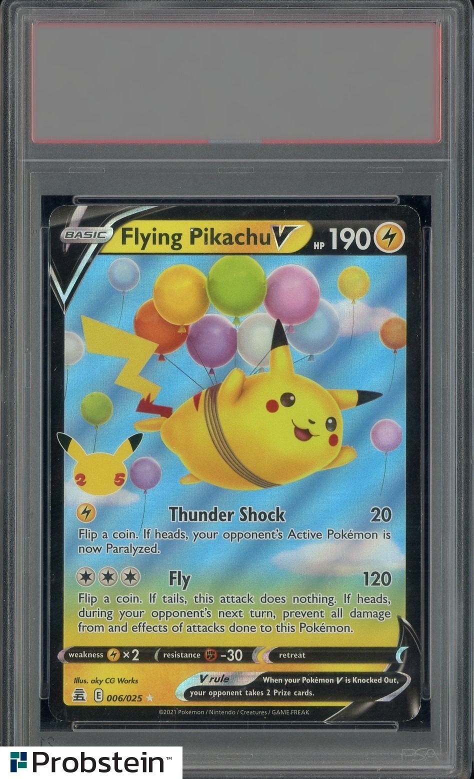 Pikachu · 2021 Celebrations — PSA 10